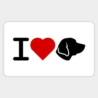 I Love Labrador Magnet